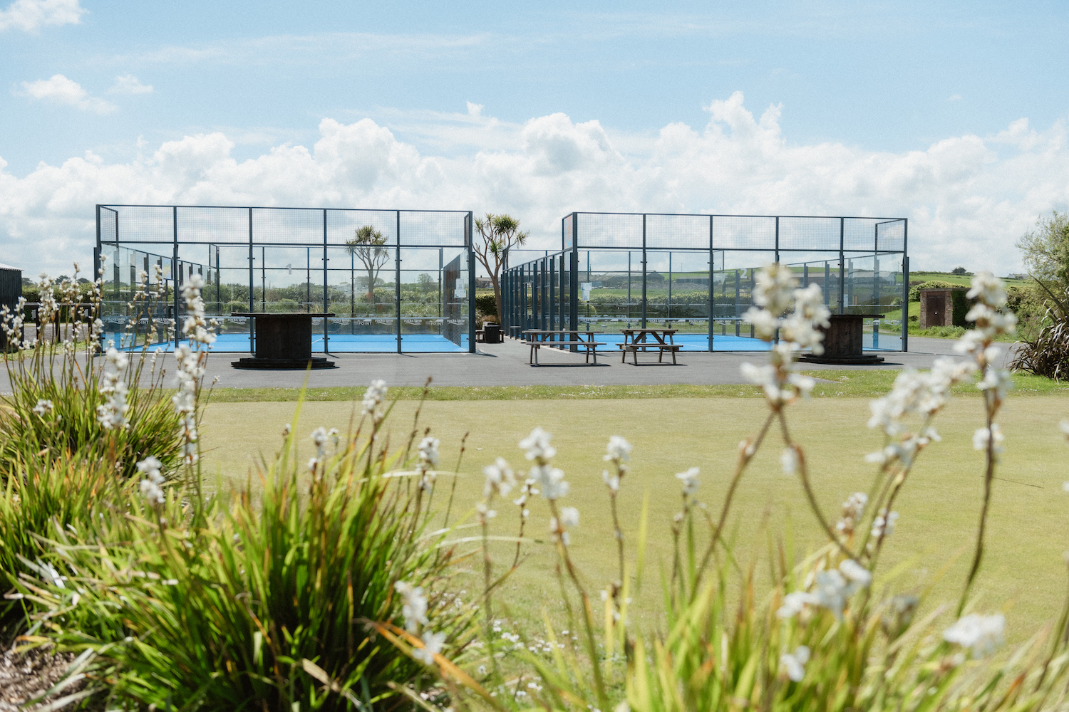 padel tennis courts at The Point Holidays Polzeath, Cornwall