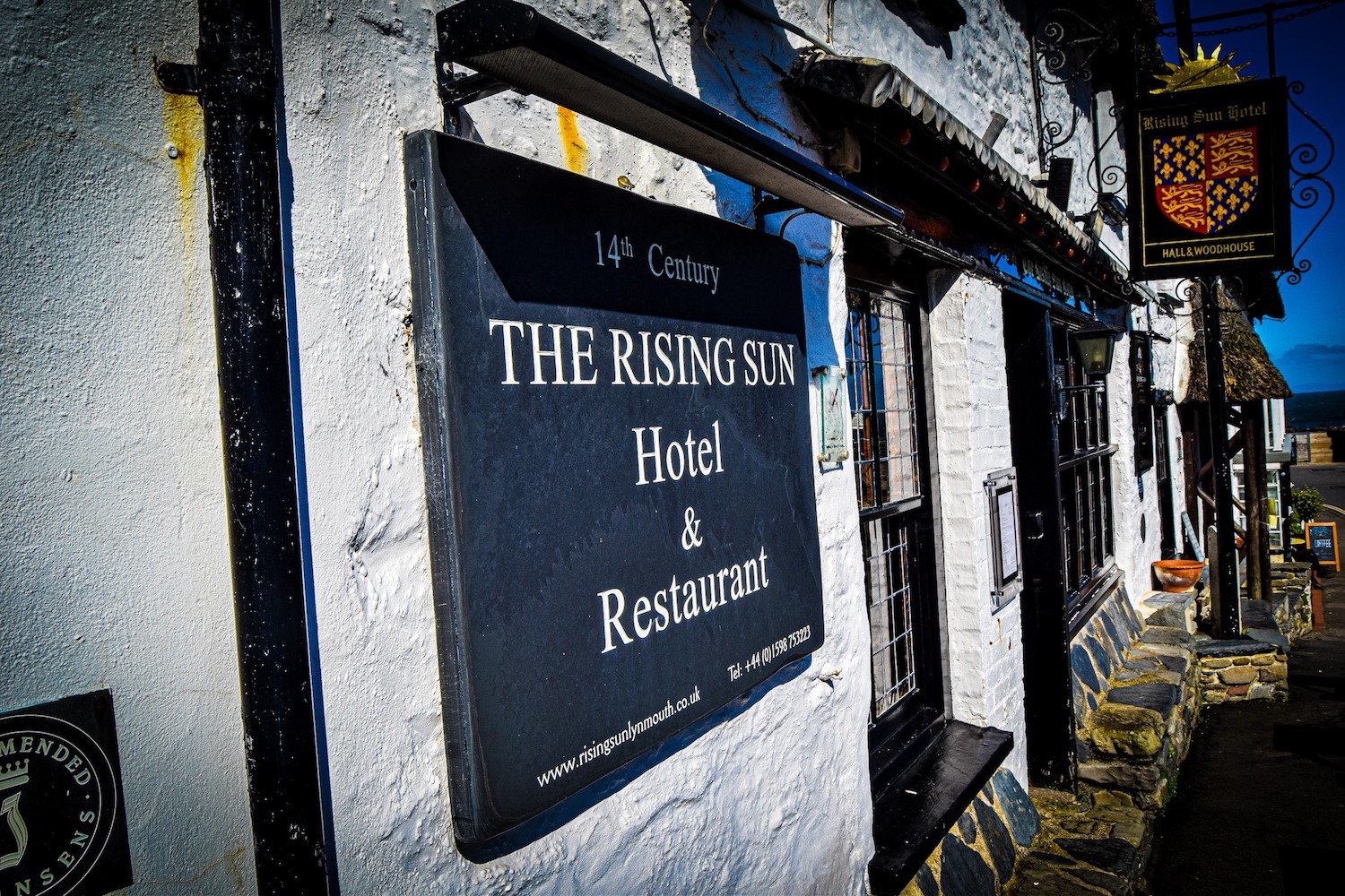 The Rising Sun Lynmouth sign