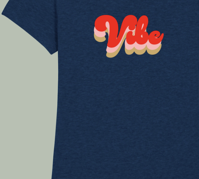 Rock good vibes with a slogan T