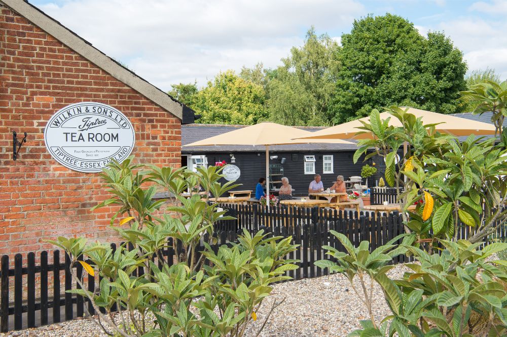 Enjoy food and drink outside at The Lordship Tea Room in Writtle