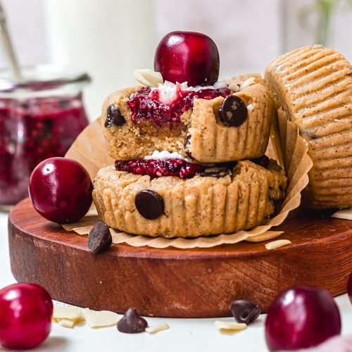 Cherry-ific! Picota cherry bakewell cookie cups
