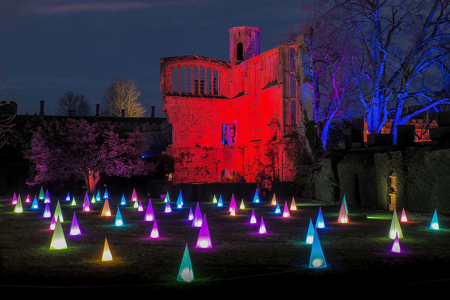 light trail at sudeley castle