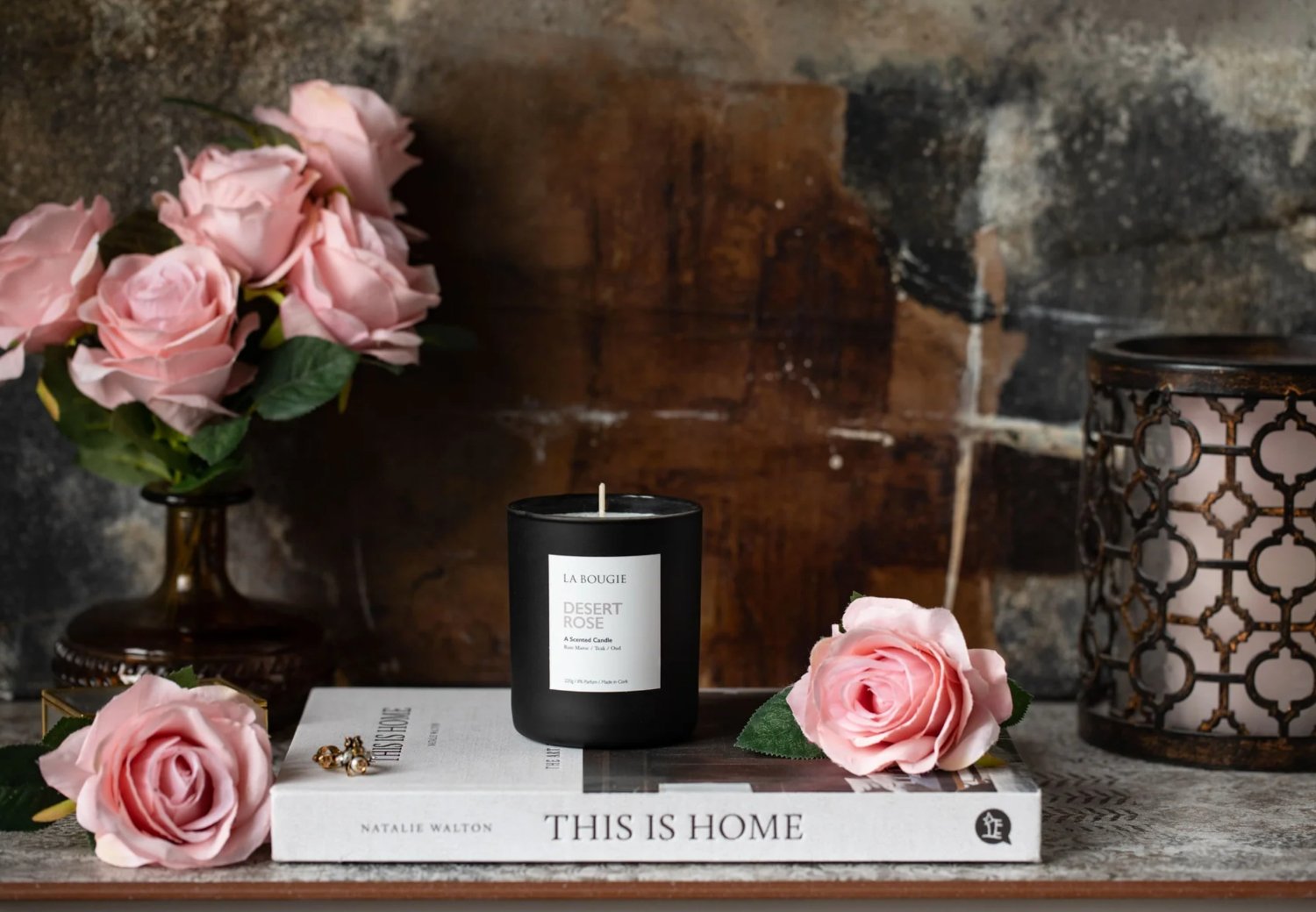 La Bougie desert rose scented candle free gift lymington shop mothers day 