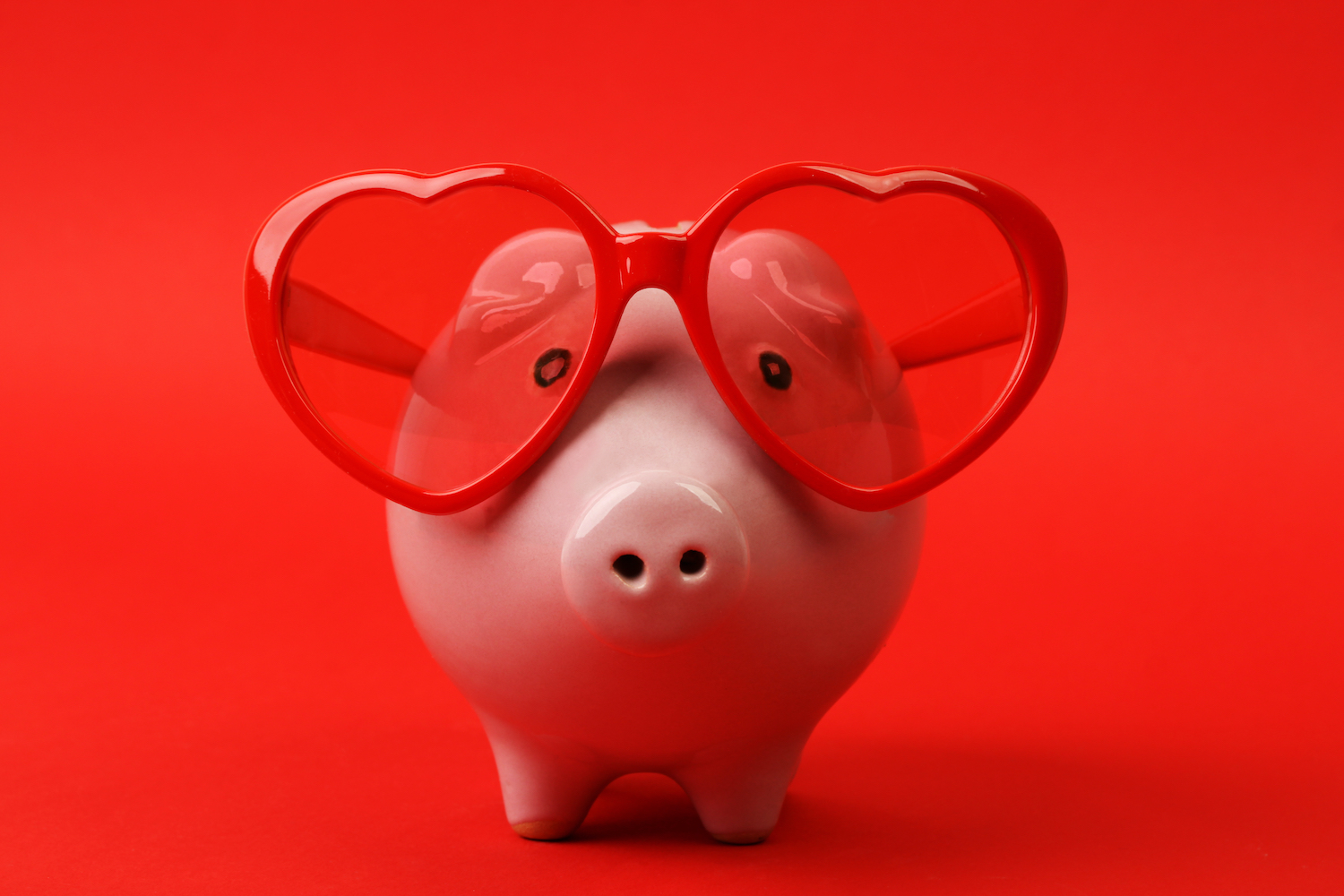 piggy bank sunglasses finances