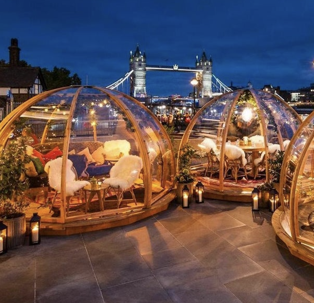 The best Christmas bars in the capital – igloos, ski lodges and more