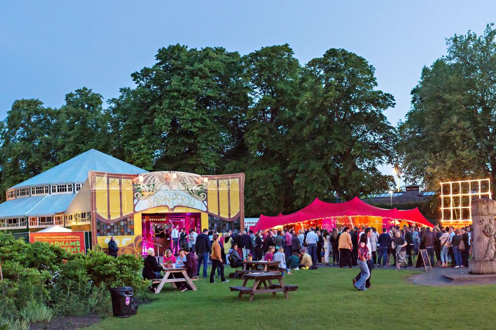 Win two Spiegeltent circus tickets for Norfolk & Norwich Festival