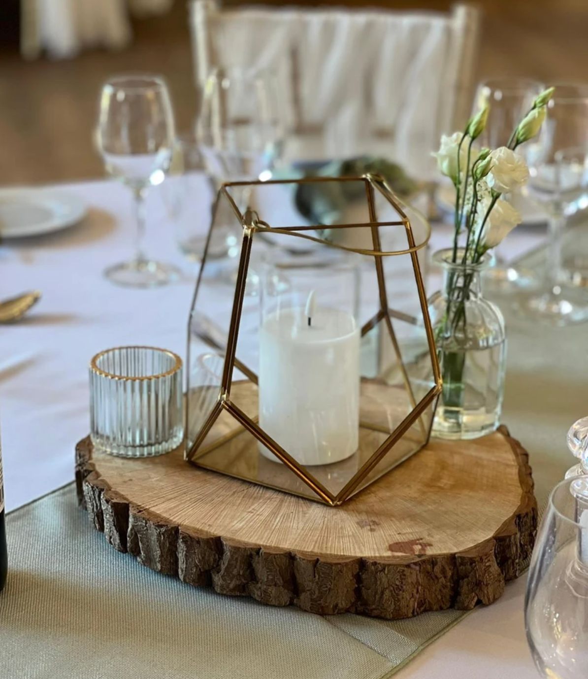 rustic wedding table centre idea