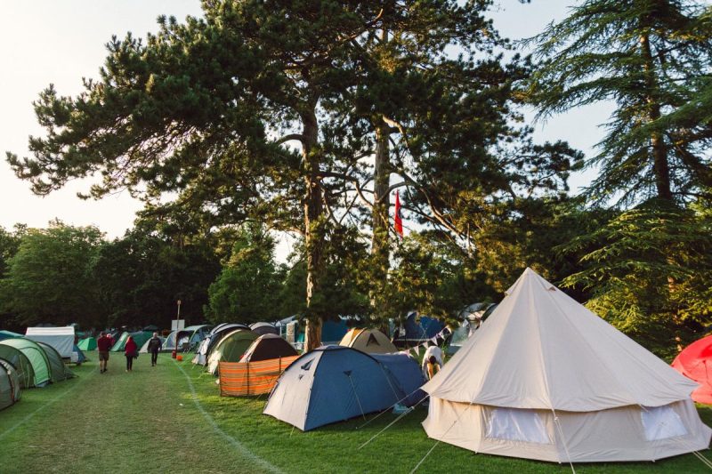camping Cambridge Folk Festival 