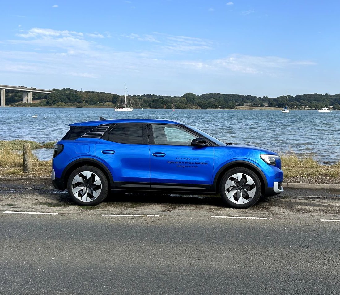 Adventure awaits! Muddy goes exploring in the new All-Electric Ford Explorer