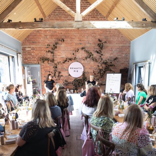 Muddy in the wild! Check out the Beauty Pie skincare reader event